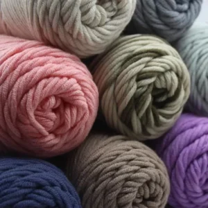 8 Ply Cotton Yarn for Knitting Scarf and Sweater Skin-friendly Soft Hand Knitting Yarn