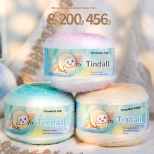 8% Wool 73% Acrylic 19% Nylon Dyed 3mm Diameter Hand Knitting DIY Wool Blended Yarn Blanket Crochet Clothes