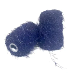 8cm Long Mink Yarn with Silver Metallic Feather Yarns Fancy Nylon Yarn for Knit Sweater Hand Knitting Scarf