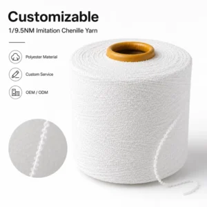 9.5s Z Twist Strong Soft Boucle Loop Yarn 100% Polyester Towel Yarn for Knitting Sweater Cardigan Coat Scarf Fancy Knitwear