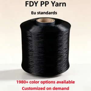 900D Black 100% Polypropylene Yarn EU Standard FDY PP Yarn Is Suitable for Woven Rope Woven Handbag Etc