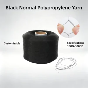 900D Black High Tenacity 100% Polypropylene FDY Yarn for Safety Nets & Hand Knitting Fishing Nets
