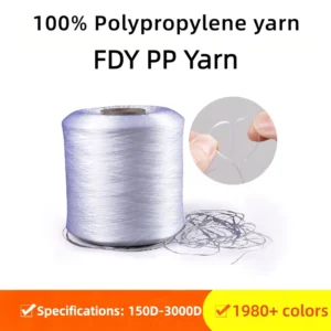 900D White Polypropylene Yarn EU Standards for Container Bags Water Cup Lanyards Hand Knitting Raw