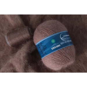 93 Colors Multi Colors Factory Long Hair Mink Cashmere Yarn for Hand Knitting Yarns 14s/2 with Threads