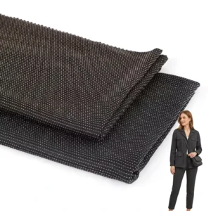 97% Polyester 3% Spandex Garment Fabric Different Design Polyester Metallic Stretch Knit Fabric for Spring