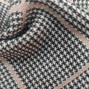 98% polyester and 2% spandex fabric yarn dyed knit fabric for suits