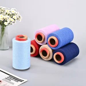 A large quantity of pure color recycled cotton yarn combed sock yarn air spun 4 to 32 count pure cotton yarn in stock