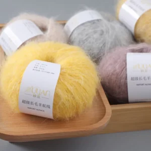 ALPACA YARN 4.5Nm 1 Long Hair Import Alpaca for Hand Knitting Soft Warm Women Sweaters Scarf Blended Yarns