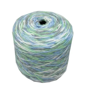 ANGHUI In Stock 3Nm 1 Space Dyed 65% Acrylic 35% Polyester Ring Spun High Tenacity Multi Color Fancy Yarn Hand Knitting Crochet