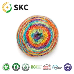 Acrylic Blended 80% Acrylic 20% Nylon Slub Yarn Dyed Eco Friendly Anti Bacteria Anti Pilling Super Soft Feeling Hand