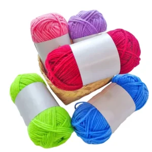 Acrylic Yarn for Crocheting Soft Knitting Yarn for Crafts Multicolor Yarn Skeins for Crocheting DIY Yarn for Handicraft Gift