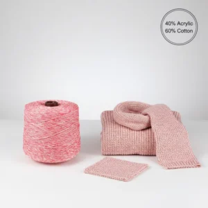 Acrylic and Cotton Blended Yarn Mixed Color in Cone for Diy Knitting Textile