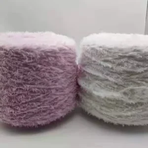 Advanced Manual Braided Wire Special 100% Polyester Fancy Yarn Mink Wool Variable Light Feather