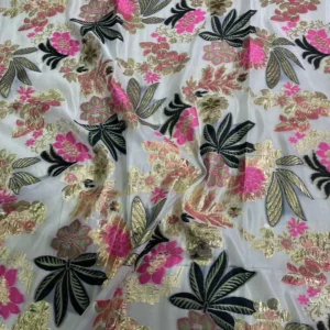 African Metallic Jacquard Brocade High Quality Fabric for Women Garment