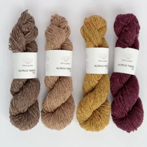 Alpaca Tweed Lotus Yarns Warmth 150m/50g DK Weight Alpaca Merino Blended Soft Colored Hand Knitting Yarn for Sweater Handcafts
