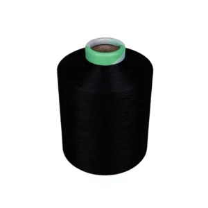 Anti-bacterial 75/1 Jet Black Cotton Like Yarn Soft Hand Feel Skin-friendly Functional Yarn for Textile Weaving