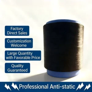 Anti static 100% Nylon Graphene Electrically Conductive Yarn High Tenacity Raw Thread Professional Knitting Sewing Fabric