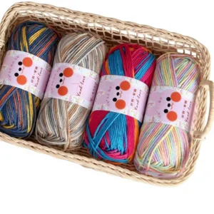 Aridis Twitter 6 strand Dyed Milk Cotton Acrylic Blended Yarn 12s Hand Knitted Diy Model 258 Baoding