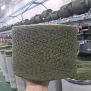 Army Green Ne 3.5s 1 21s 1 Spun Polyester Cotton Blended Yarn 50% Cotton 50% Polyester Anti Bacteria