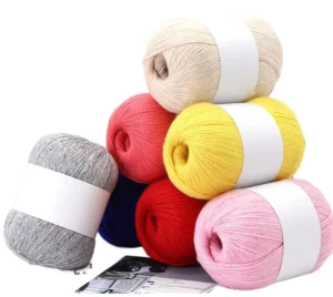 Authentic Hand Woven High Tenacity Wool Cashmere Blend Yarn Bleached Pattern Recyclable Eco Friendly OE Technics 24s 3 Weaving