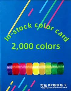Available Colors in Stock FDY Polypropylene Yarns Is Suitable for Webbing and Ropes 100% Polypropylene Yarns