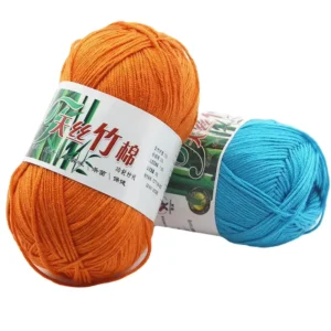 Bamboo Cotton Yarn Super Soft Hand Knitting Blended Yarn