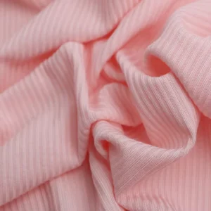 Bamboo Organic Fiber Spandex Rib Knit Waffle Sweat Fabric