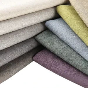 Bamboo stripe Knitted Dyed Linen style Cotton linen Fabric Abrasion resistant 600D Sofa Cushion Cover Upholstery