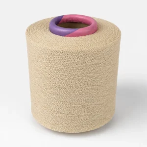 Beige Solid Knot Textured Yarn Soft Fine Matte Fancy Knitting Polyester Nylon Z Twist Sweater Scarf Hat Shawl Handmade DIY