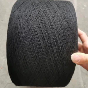Black Melange Dyed Eco-friendly Anti-Bacteria Recycled Cotton Blended Yarn OE Technics for Gloves Knitting Textile Weaving