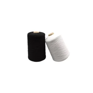 Black and White Spandex Double Covered Yarn with Nylon for Knitting Socks 180/70/70 Elastic Yarn
