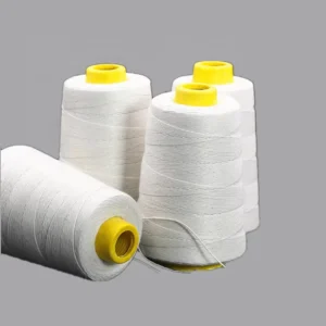 Bleached White Polyester Chenille Yarn for Textile and Sewing OEM Accepted Bag Closing Thread