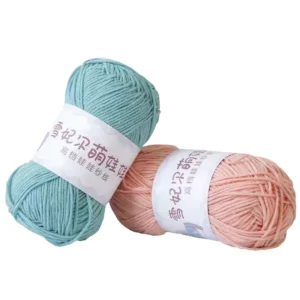 Blended 500g Wool Yarn Dyed Rainbow Stripe Crochet Acrylic Yarn Mixed with Wool