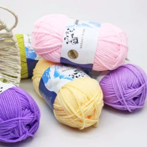 Blended 50g Cotton Yarn 5ply Milk Cotton Yarn Crochet Yarn for Knitting Fancy Pattern and Style