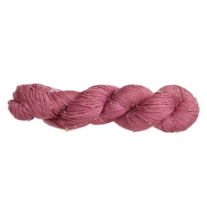 Blended Cotton Yarn Hand Woven Knitting Crochet Hat Scarf Jacket Set Colorful Bead Sequin Thread High Strength Recycled Dyed