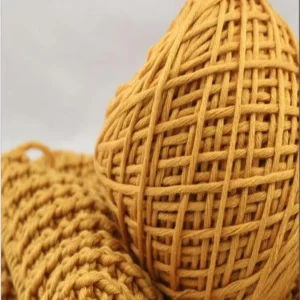 Blended Cotton Yarn Mercerized Milk Cotton Yarn 16ply 200g piece Handspun Yarn