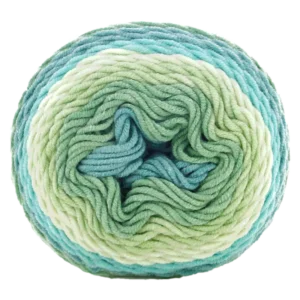 Blended Fancy Knitting Yarn with Cake Yarn 45% Cotton 55% Acrylic Blended Fancy Cake Rainbow Yarn