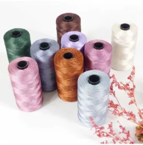 Blended Fancy Yarn Various Colours 1.5mm 2mm 3mm 100g Ball Ice Silk Thread for Bag DIY
