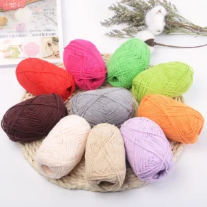 Blended Milk Cotton Yarn 50g-100g Crochet