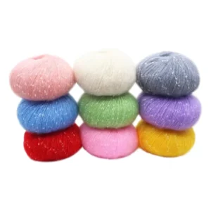 Blended Wool Yarn Anti Pilling Dyed Yarn for Handcrafted Home Textiles and Apparel