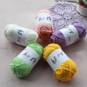 Blended Yarn Cotton Core Filler Knitting Chunky Wool Yarn Melange Worsted Rayon Blended Yarn