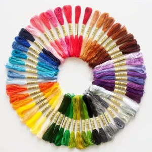 Blended Yarn Cross Stitch Cotton Embroidery Thread Hand Sewing Thread For Embroidery And Stitching