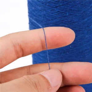 Blue 20s PC 65/35 Recycled Cotton Blended Knitting Yarn