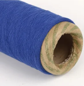 Blue Ne 12/1 Recycled OE Dyed Socks Knitting Open End Yarn Polyester Cotton Blended Yarn