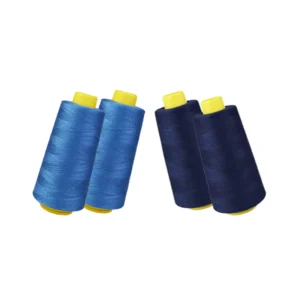 Blue Small Size Recycled Sewing Yarns Knitting Embroidery Machine Yarn