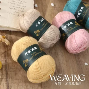 Bojay 6ply Yaou Rabbit Acrylic Blended Hand Knitting Yarn 50g Ball 110 Meters Long Crochet DIY Yarn