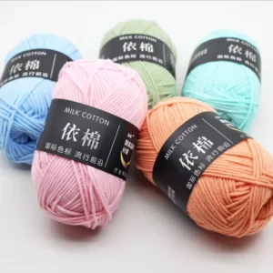 Bojay China Manufacture 100% Acrylic Yarn Fancy Crochet Yarn Baby Soft Knit 4ply Milk Cotton Ball Yarn