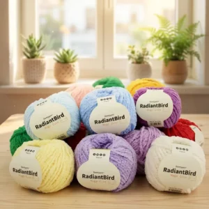 Brand New Design Oem/Odm Huge Cute 50G for Scarf Doll Blanket Chunky Polyester Yarn