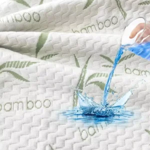Breathable 70% Bamboo 30% Organic Cotton Terry Laminated Tpu Plain Sustainable Knit Fabric for Bedding