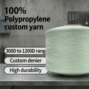 Breathable Hollow 100% Polypropylene Yarn Standard Strength for Casual Wear Knitting & Weaving Use 1200D Denier OE Technics